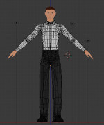 3D model of a man in an office suit